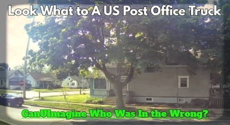 Look what happened to a us post office truck 1